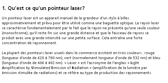 pointeur laser 