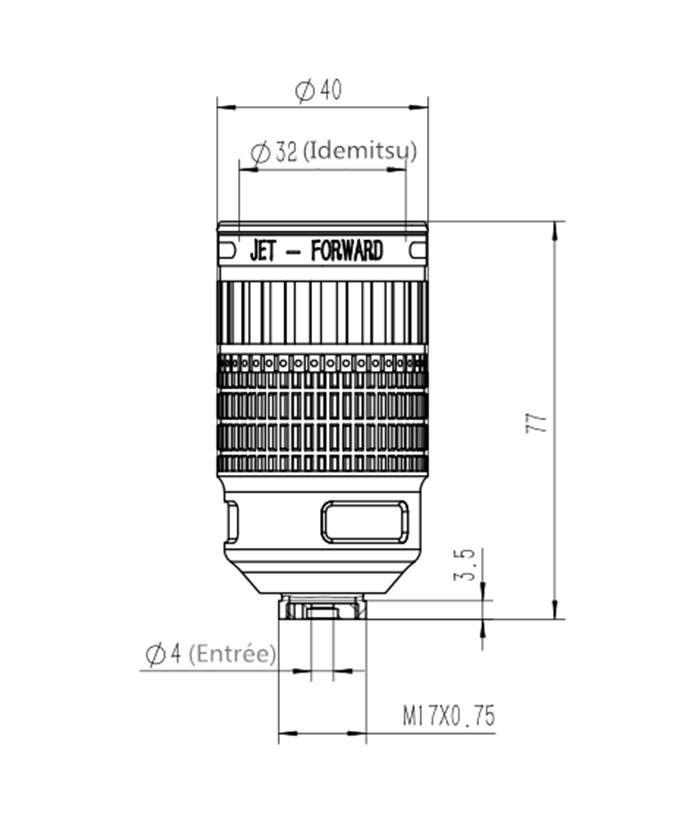 10 fois faisceau pointeur laser