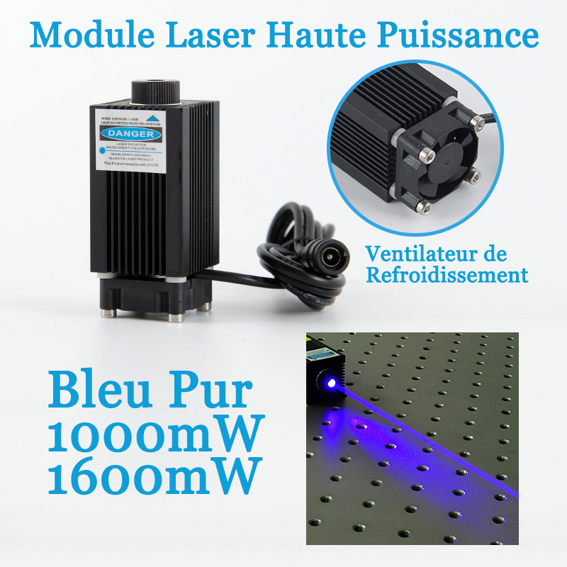 Pointeur laser vert puissant et étanche 520nm 350mW