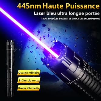 50000mw 450nm 5 en 1 deux pointeurs laser bleu usb - FR