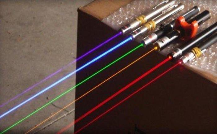 Couleur du stylo laser