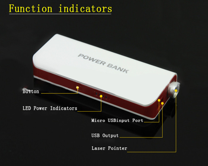 5200mAh banque de puissance portatif