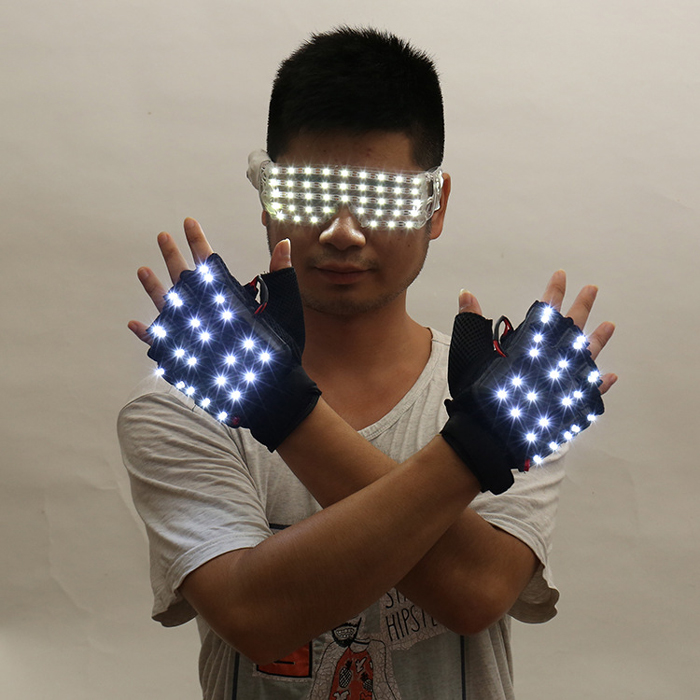 gants blanc led